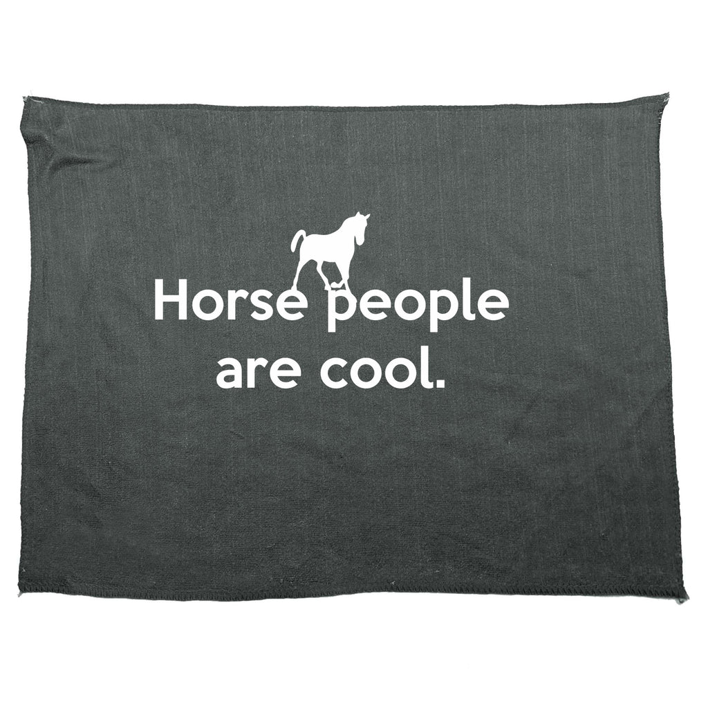 Horse People Are Cool - Funny Novelty Gym Sports Microfiber Towel