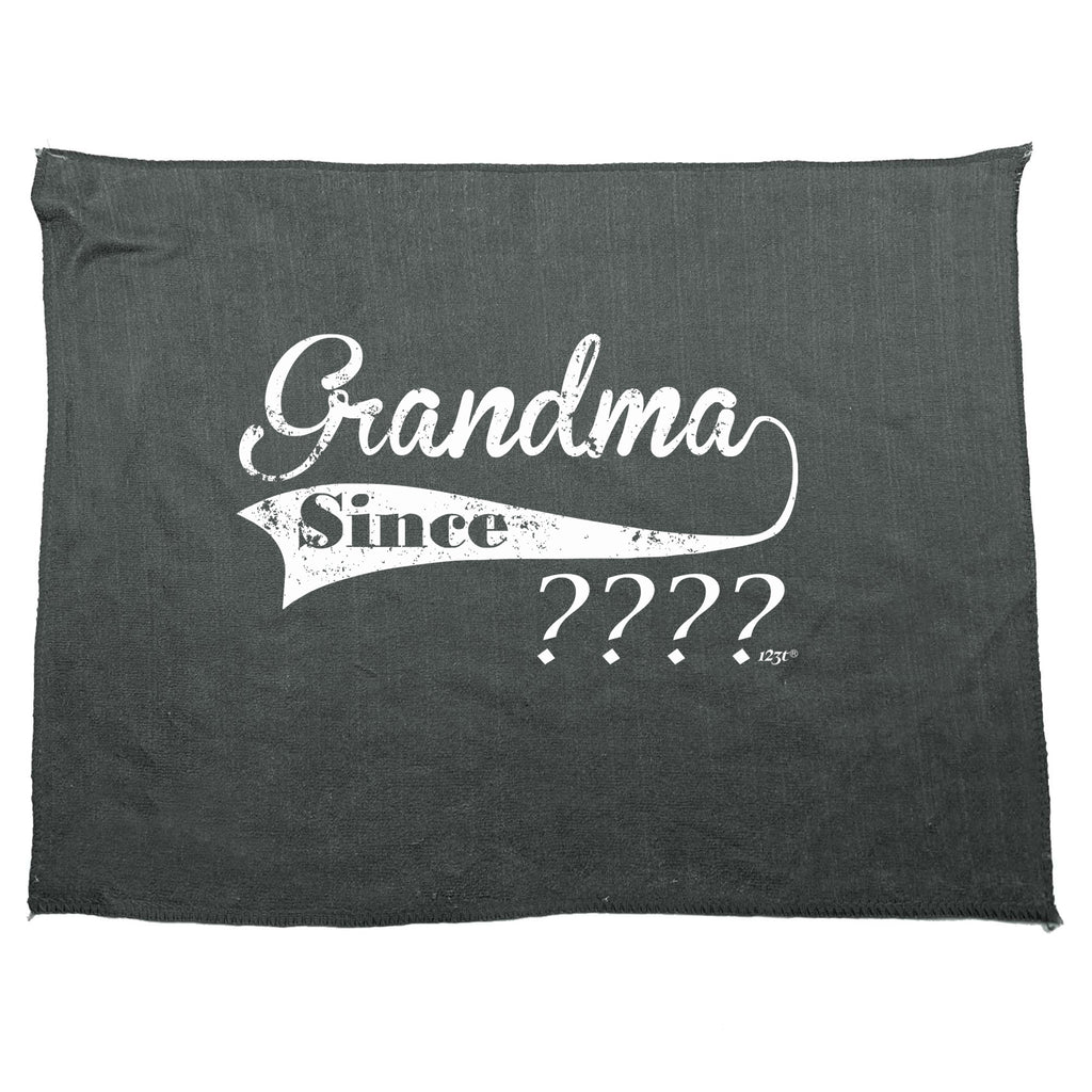 Grandma Since Your Date - Funny Novelty Gym Sports Microfiber Towel