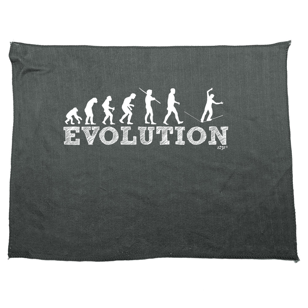 Evolution Rope Walker - Funny Novelty Gym Sports Microfiber Towel