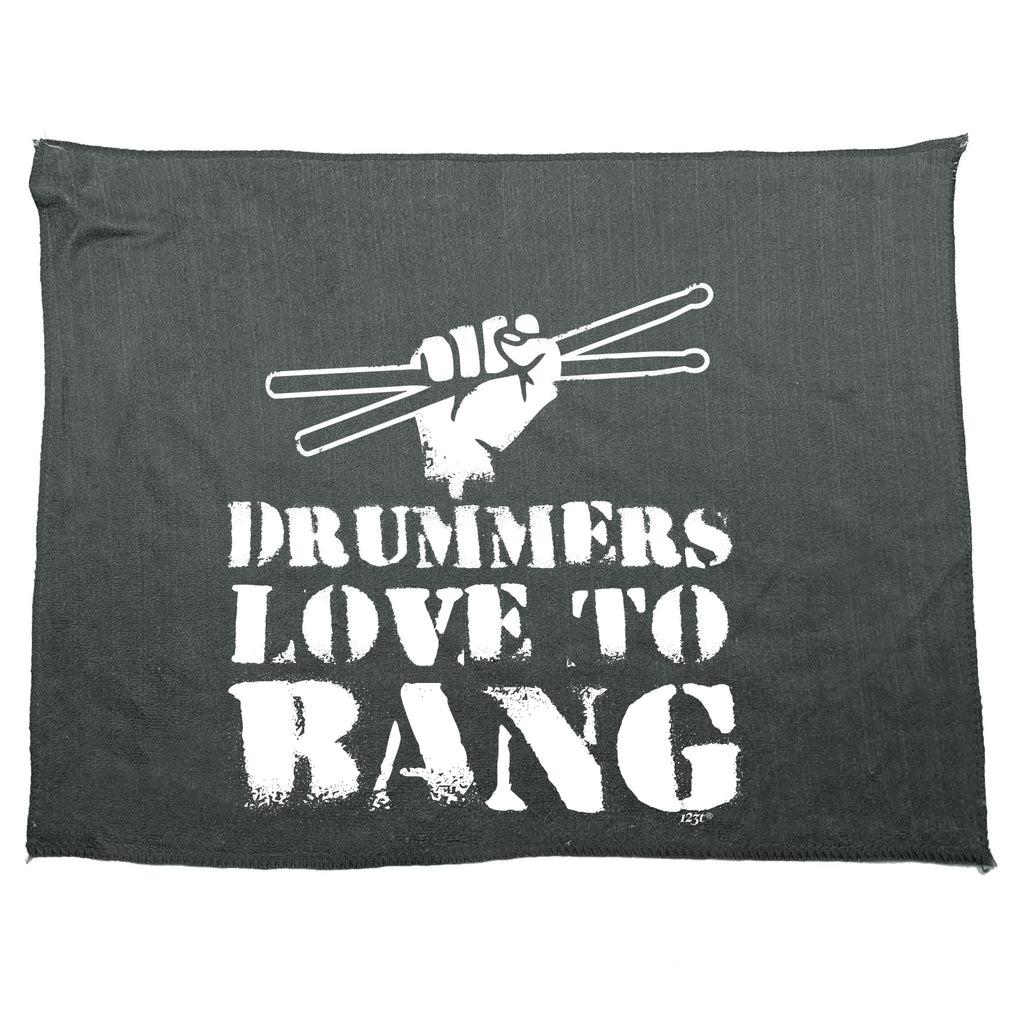 Drummers Love To Bang Music Drum - Funny Novelty Gym Sports Microfiber Towel