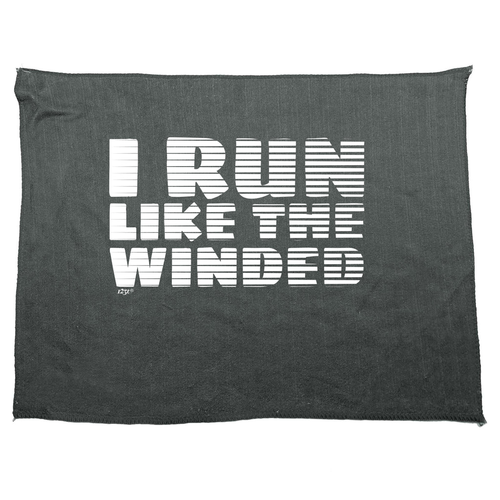 Run Like The Winded - Funny Novelty Gym Sports Microfiber Towel