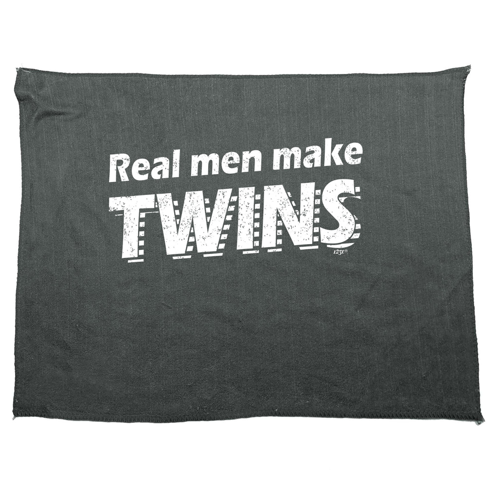 Real Men Make Twins - Funny Novelty Gym Sports Microfiber Towel