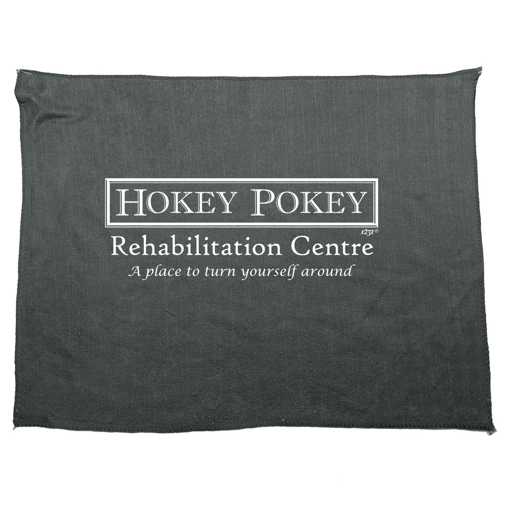 Hokey Pokey Aus Usa Rehibilitation Centre - Funny Novelty Gym Sports Microfiber Towel