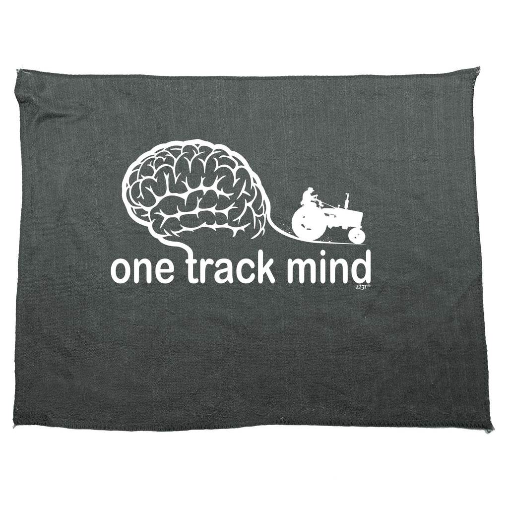 One Track Mind Tractor - Funny Novelty Gym Sports Microfiber Towel