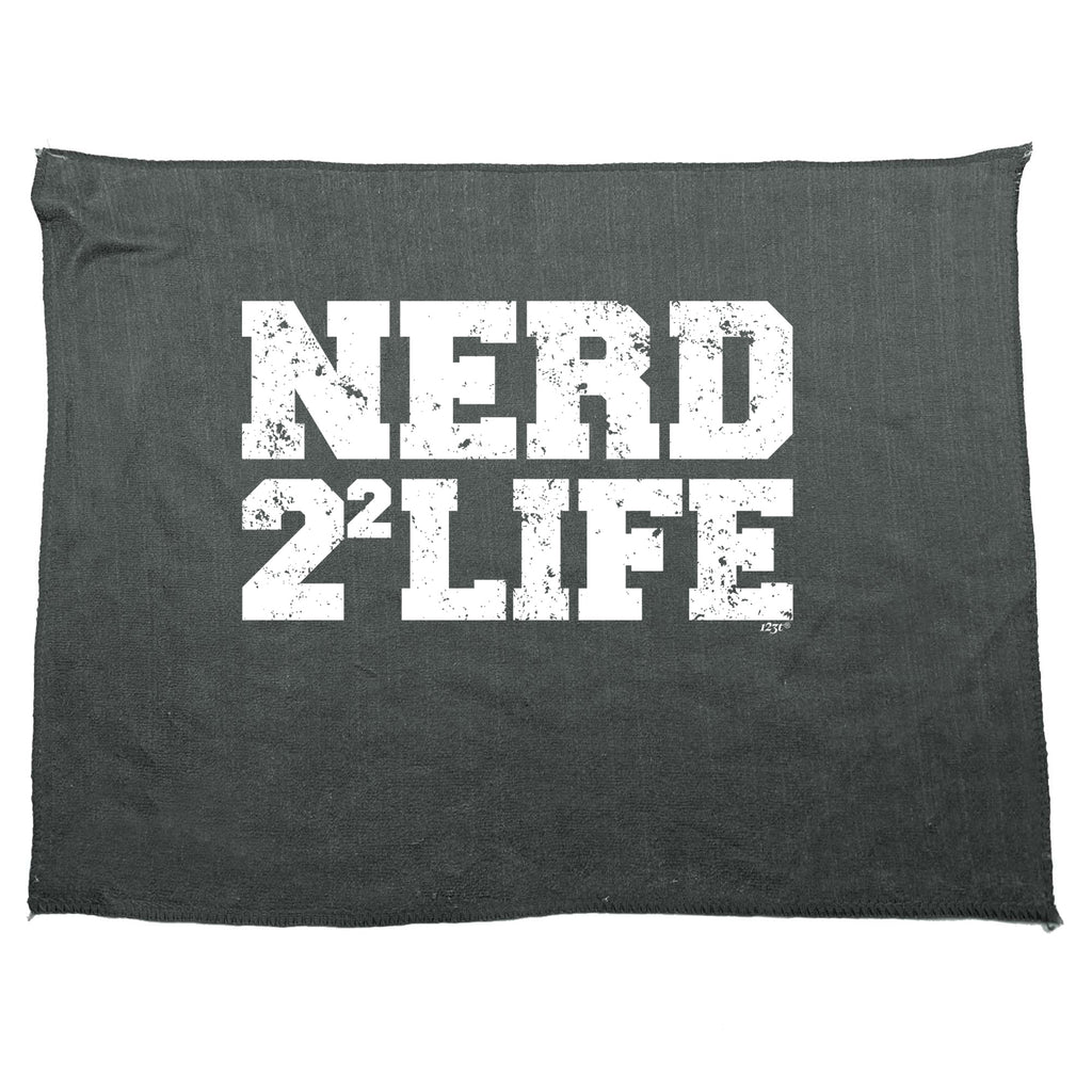 Nerd Four Life - Funny Novelty Gym Sports Microfiber Towel