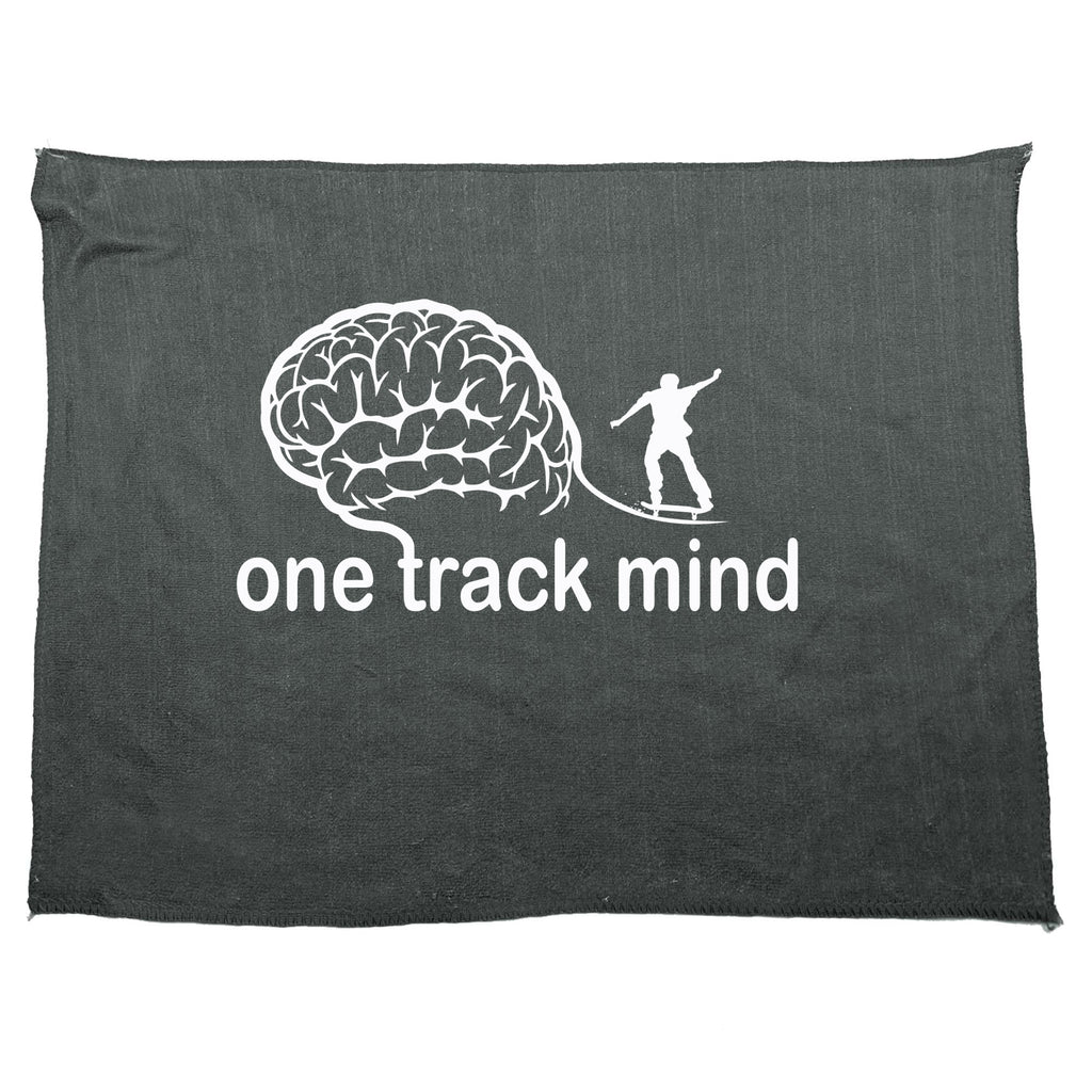 One Track Mind Skate - Funny Novelty Gym Sports Microfiber Towel