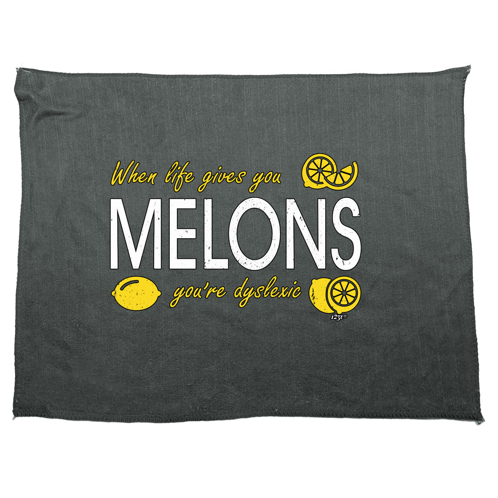 When Life Gives You Melons - Funny Novelty Gym Sports Microfiber Towel