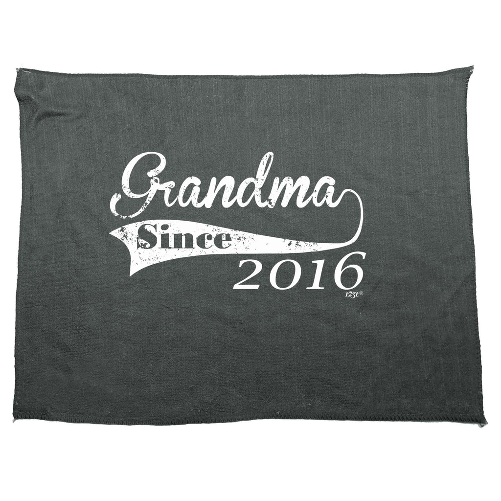 Grandma Since 2016 - Funny Novelty Gym Sports Microfiber Towel