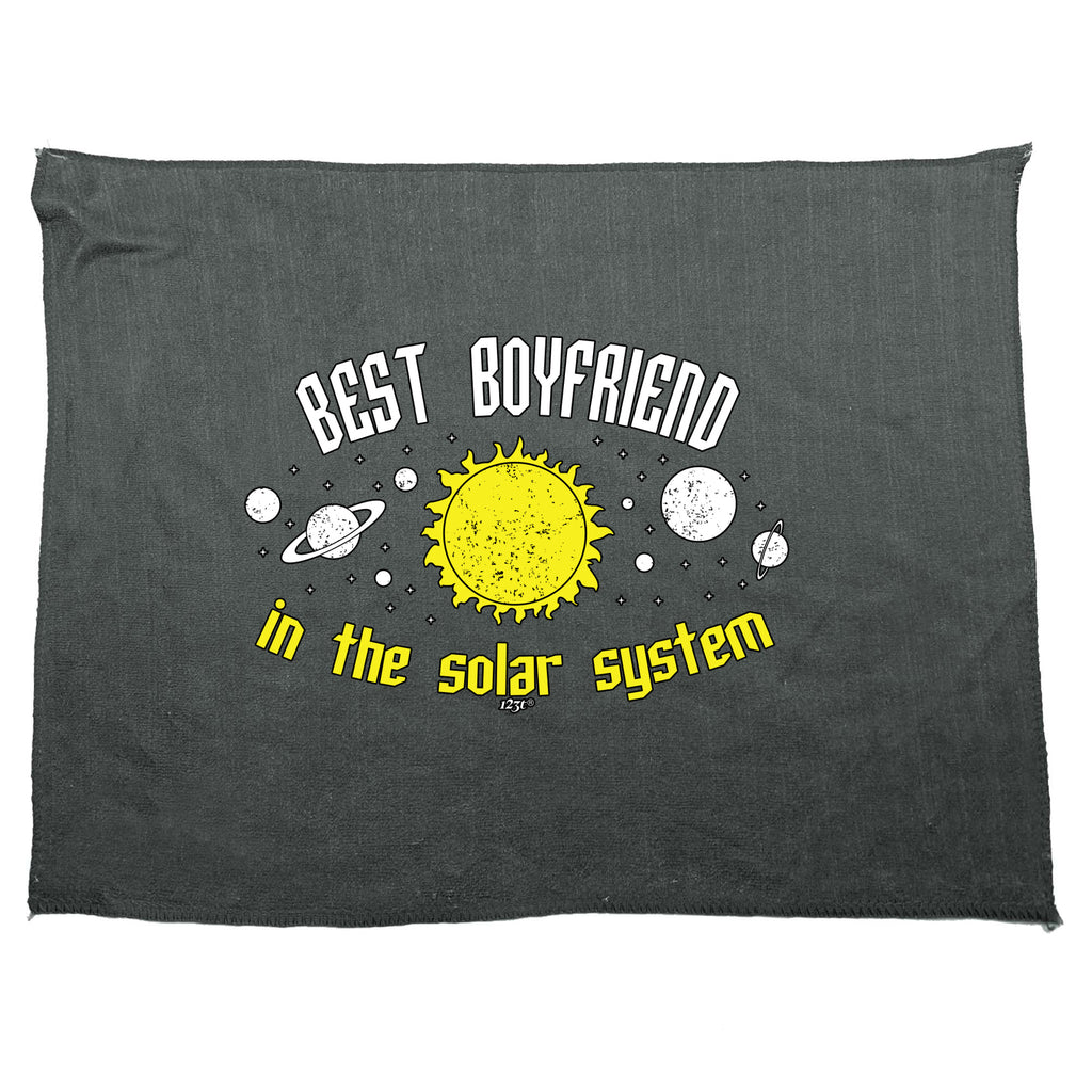 Best Boyfriend Solar System - Funny Novelty Gym Sports Microfiber Towel