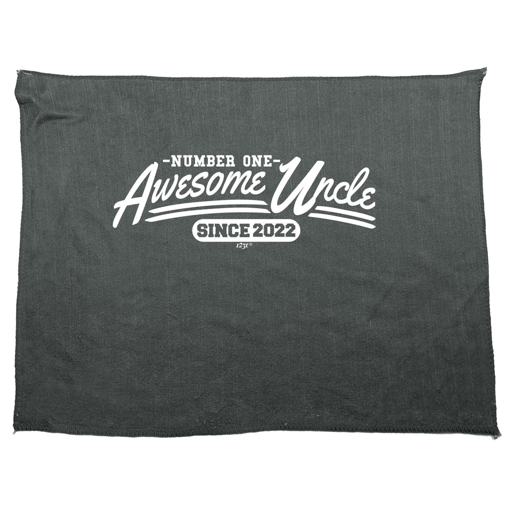 Awesome Uncle Since 2022 - Funny Novelty Gym Sports Microfiber Towel