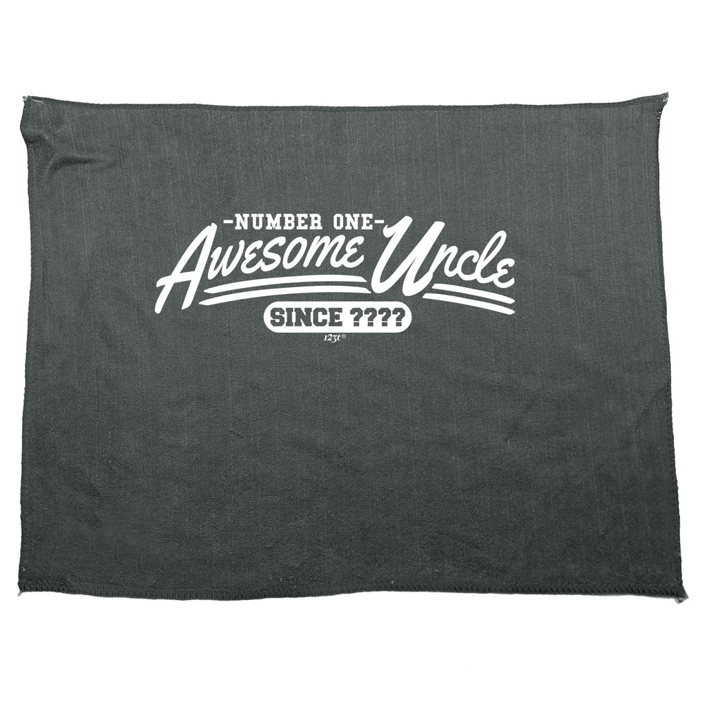 Awesome Uncle Since Your Year - Funny Novelty Gym Sports Microfiber Towel