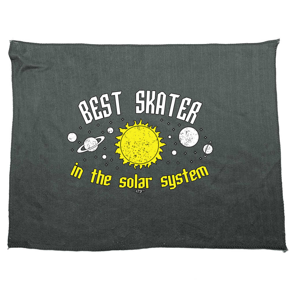 Best Skater Solar System - Funny Novelty Gym Sports Microfiber Towel