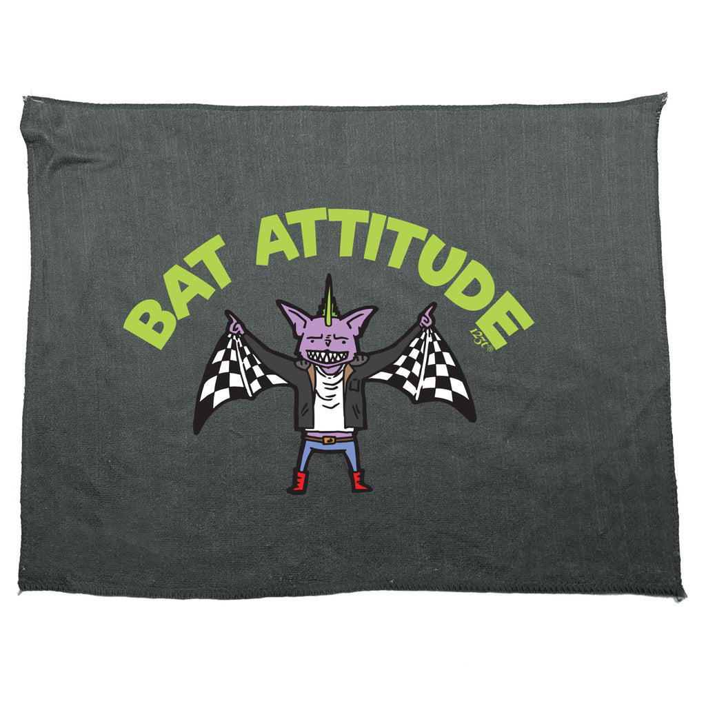 Bat Attitude - Funny Novelty Gym Sports Microfiber Towel