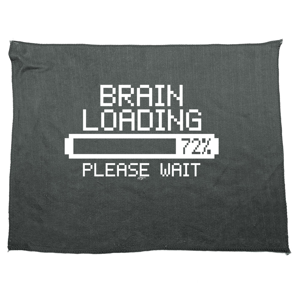 Brain Loading - Funny Novelty Gym Sports Microfiber Towel
