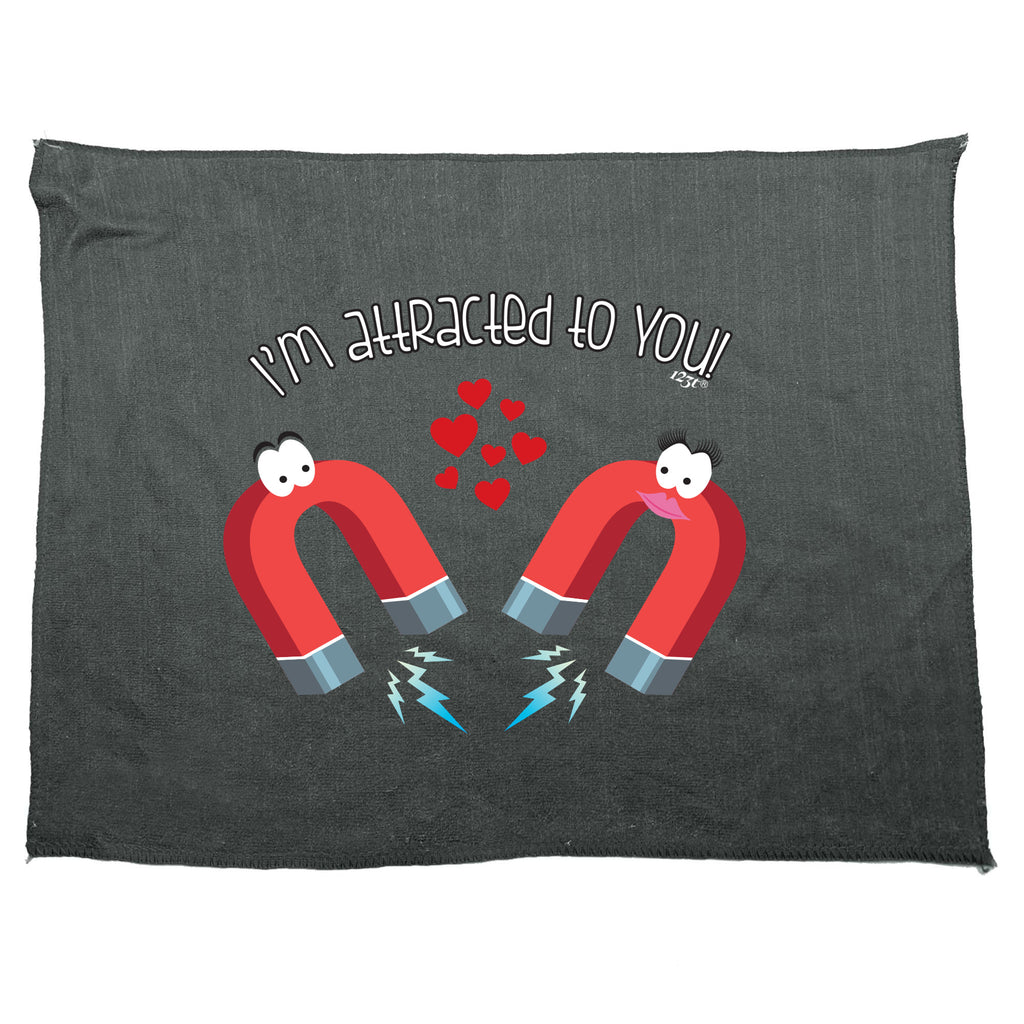Im Attracted To You - Funny Novelty Gym Sports Microfiber Towel