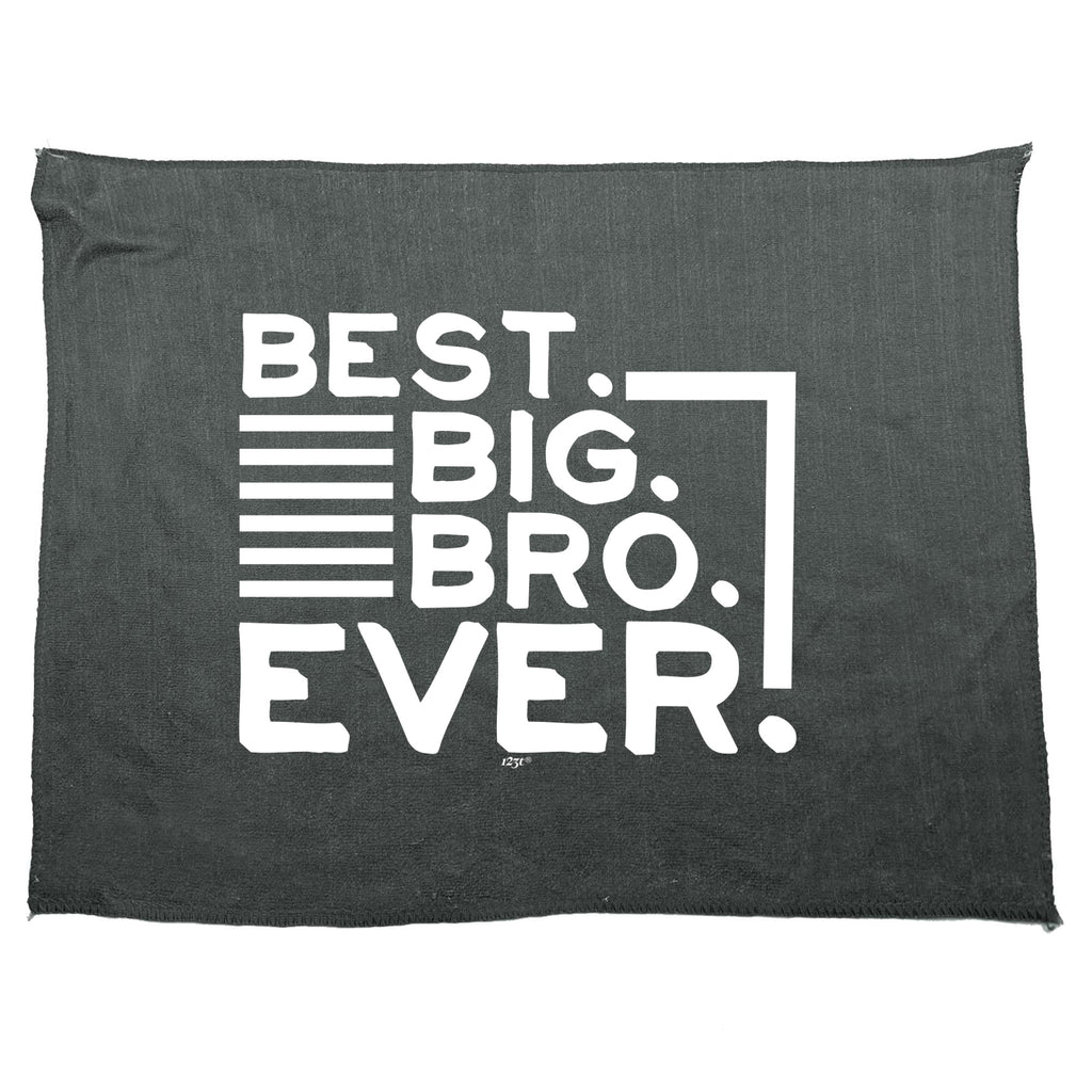 Best Big Bro Ever Brother - Funny Novelty Gym Sports Microfiber Towel