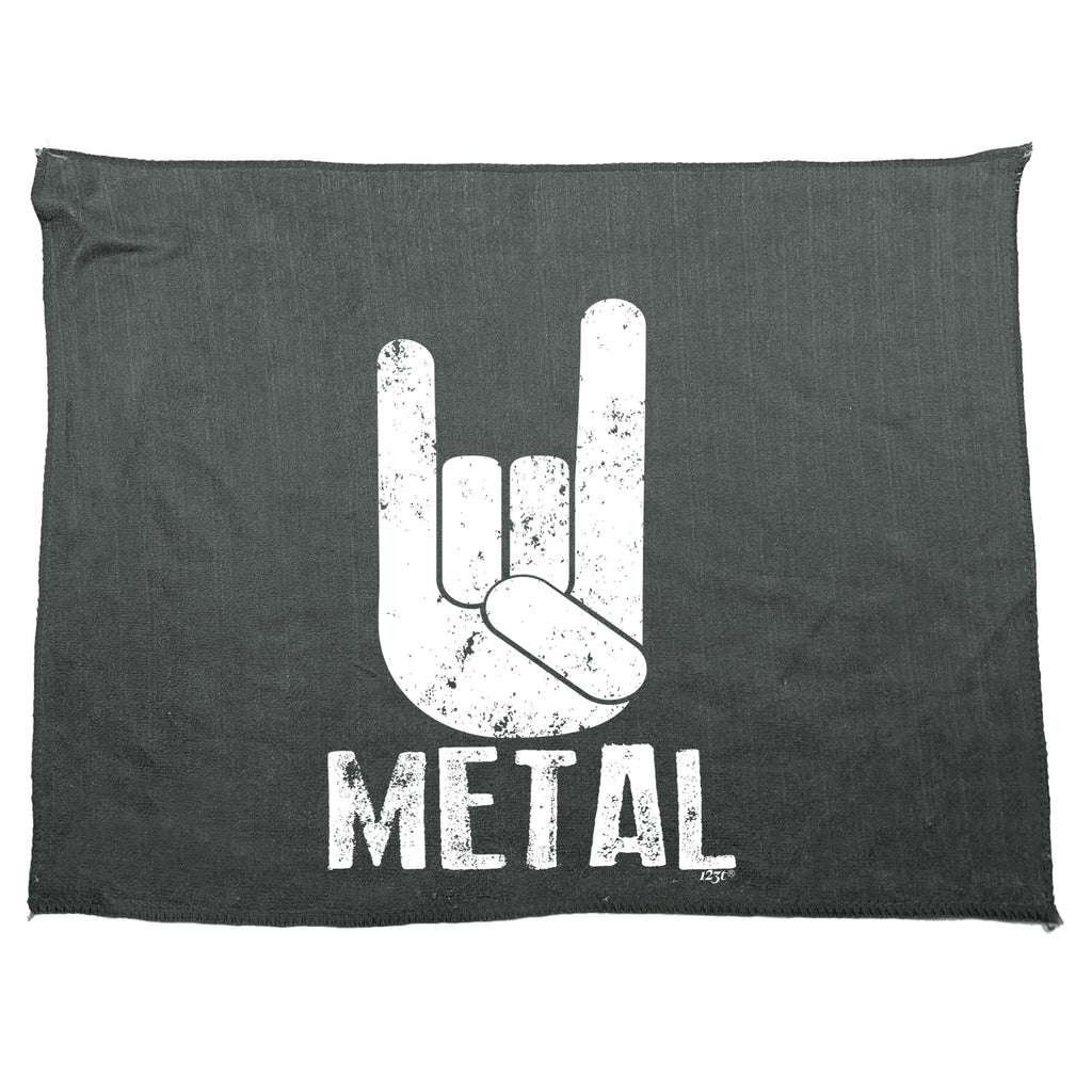 Metal Music - Funny Novelty Gym Sports Microfiber Towel