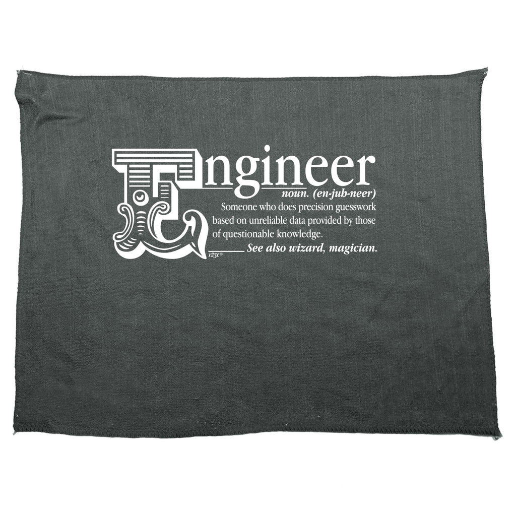 Engineer Noun - Funny Novelty Gym Sports Microfiber Towel