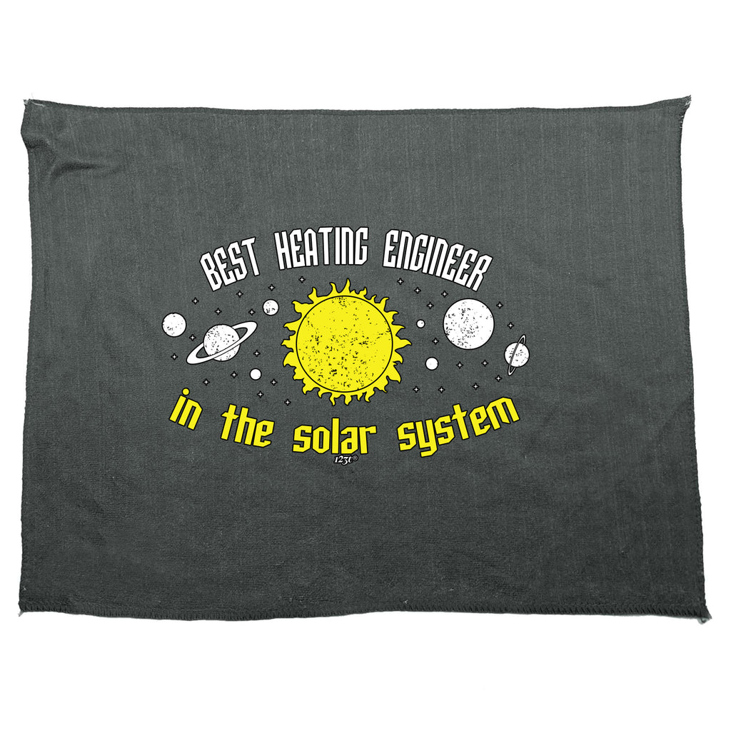 Best Heating Engineer Solar System - Funny Novelty Gym Sports Microfiber Towel