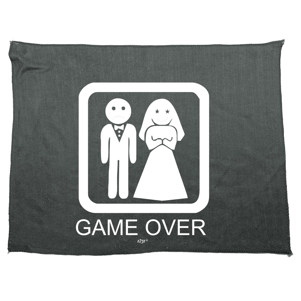 Game Over Sad Groom Married - Funny Novelty Gym Sports Microfiber Towel