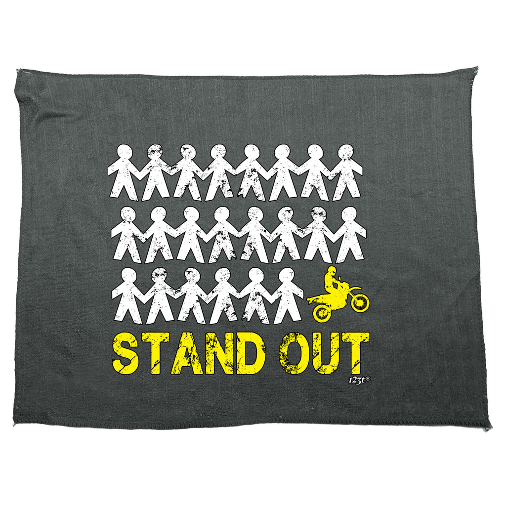 Stand Out Dirtbike - Funny Novelty Gym Sports Microfiber Towel