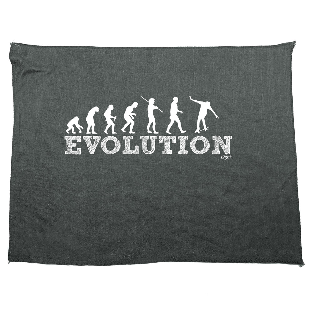 Evolution Skate - Funny Novelty Gym Sports Microfiber Towel
