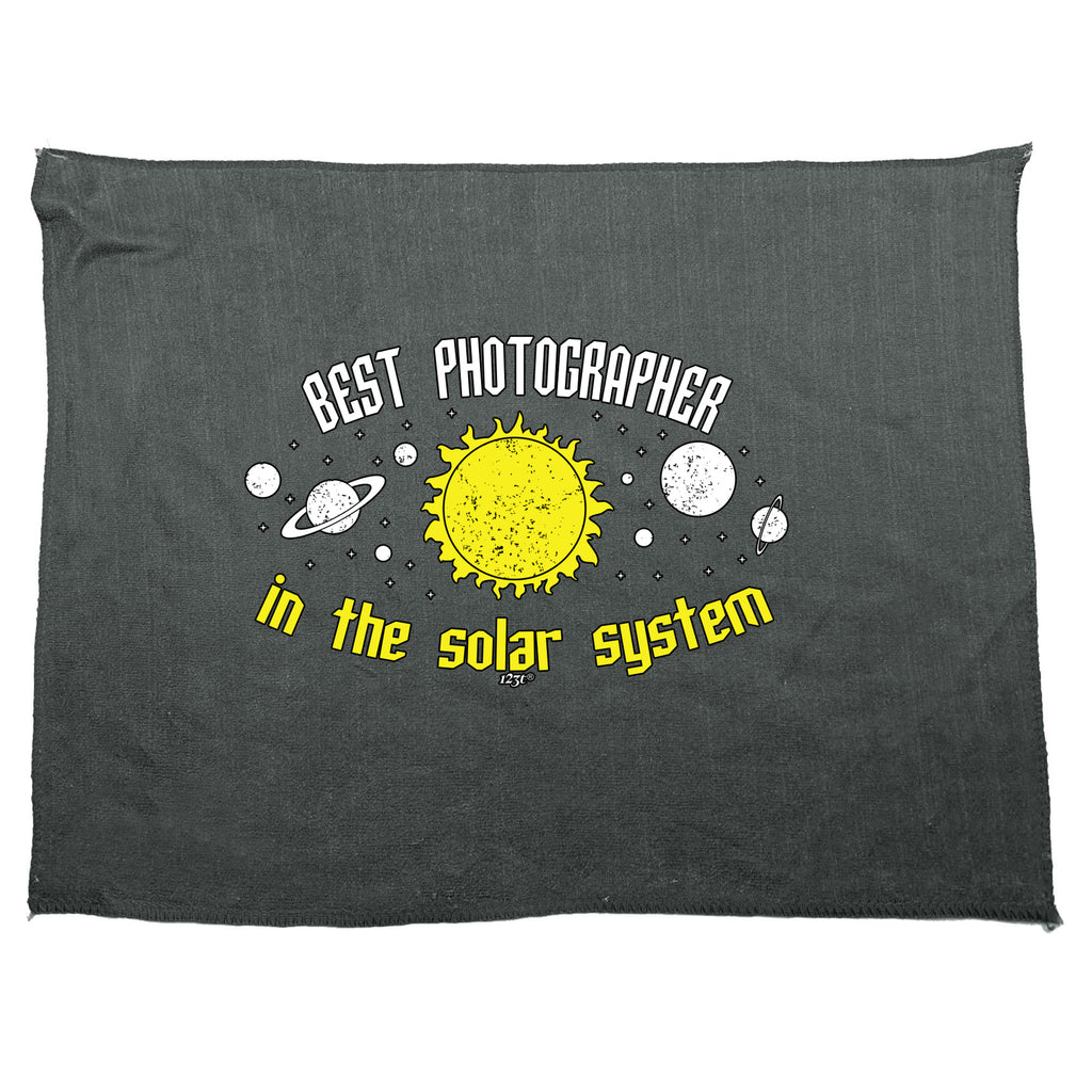 Best Photographer Solar System - Funny Novelty Gym Sports Microfiber Towel