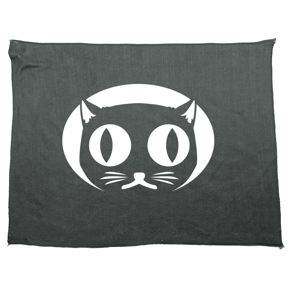 Halloween Cat Face - Funny Novelty Gym Sports Microfiber Towel