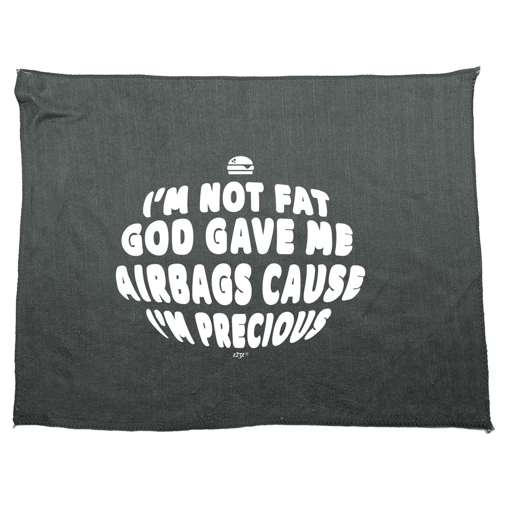 God Gave Me Airbags - Funny Novelty Gym Sports Microfiber Towel
