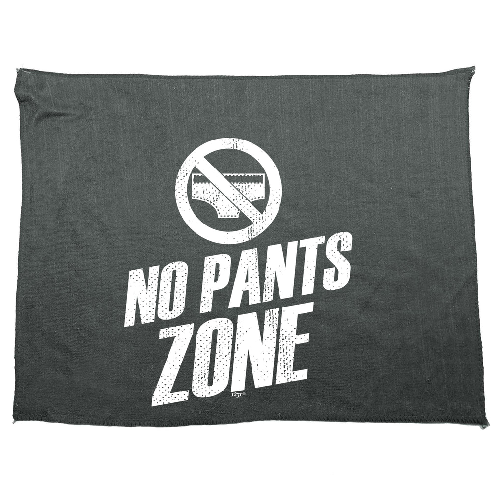 No Pants Zone - Funny Novelty Gym Sports Microfiber Towel