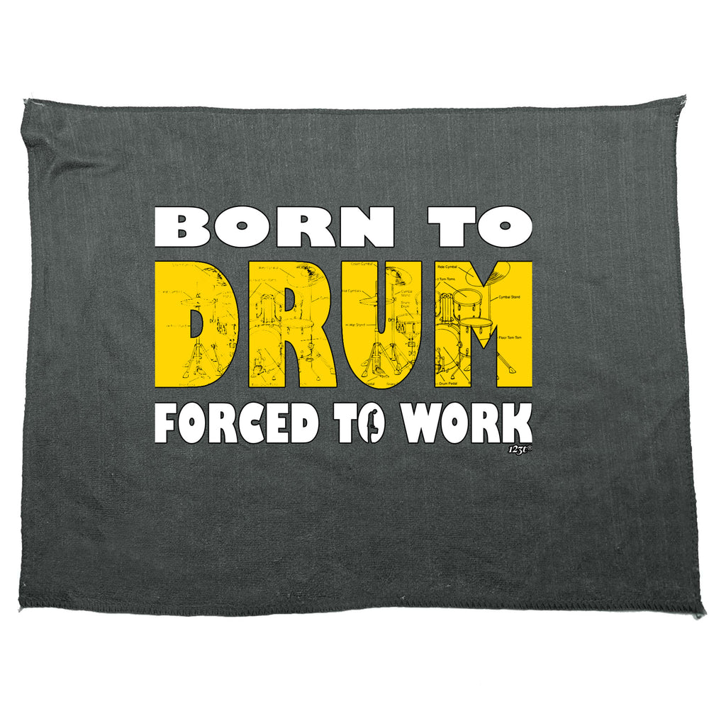 Born To Drum - Funny Novelty Gym Sports Microfiber Towel