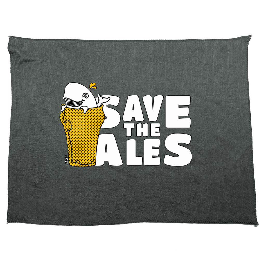 Save The Ales Beers - Funny Novelty Gym Sports Microfiber Towel