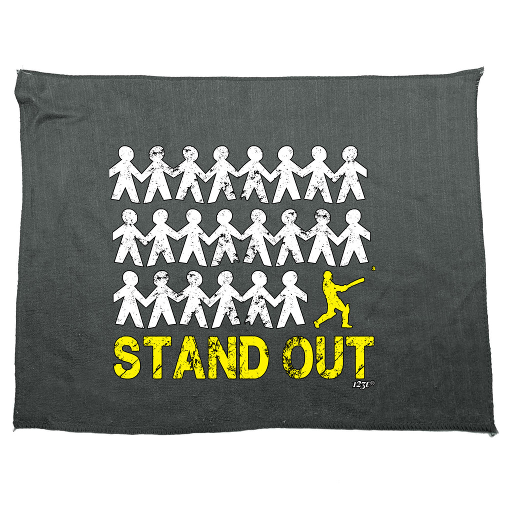 Stand Out Cricket - Funny Novelty Gym Sports Microfiber Towel