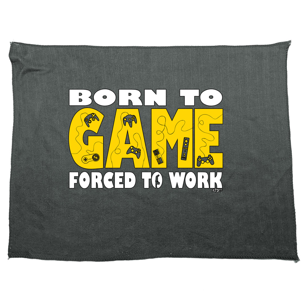 Born To Game - Funny Novelty Gym Sports Microfiber Towel