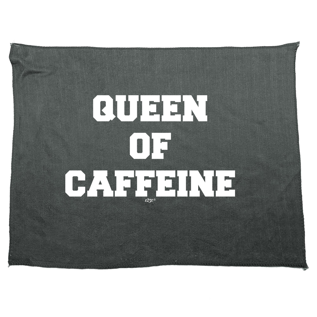 Queen Of Caffeine - Funny Novelty Gym Sports Microfiber Towel