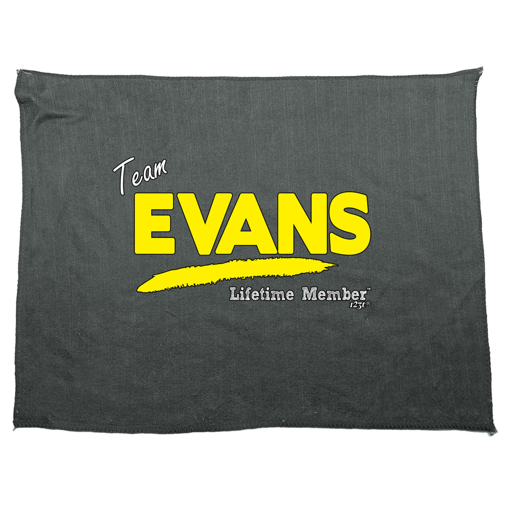 Evans V1 Lifetime Member - Funny Novelty Gym Sports Microfiber Towel