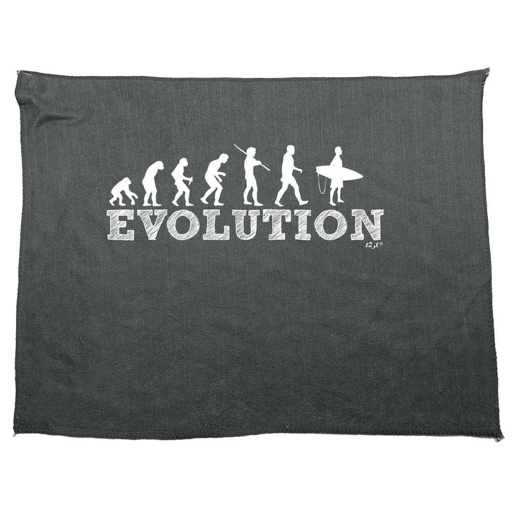 Evolution Surf - Funny Novelty Gym Sports Microfiber Towel