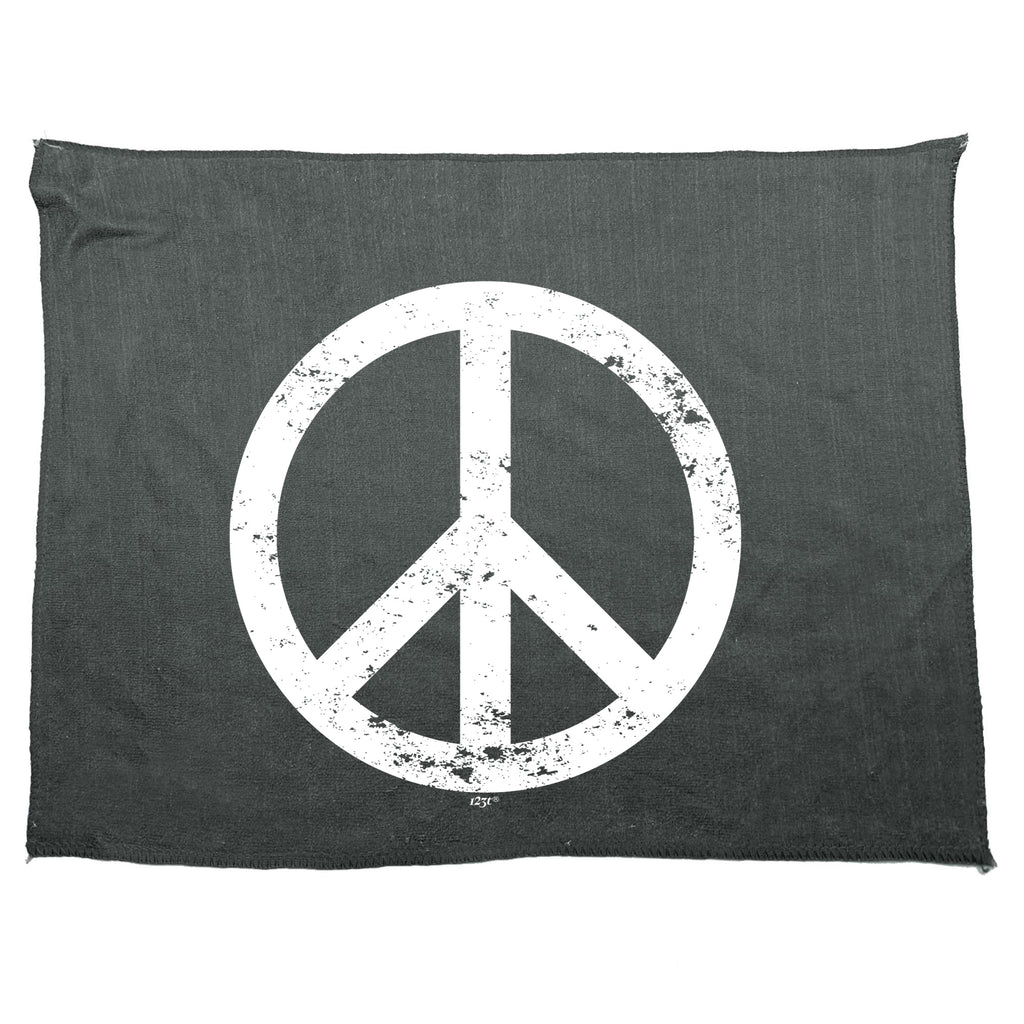 Peace Sign - Funny Novelty Gym Sports Microfiber Towel