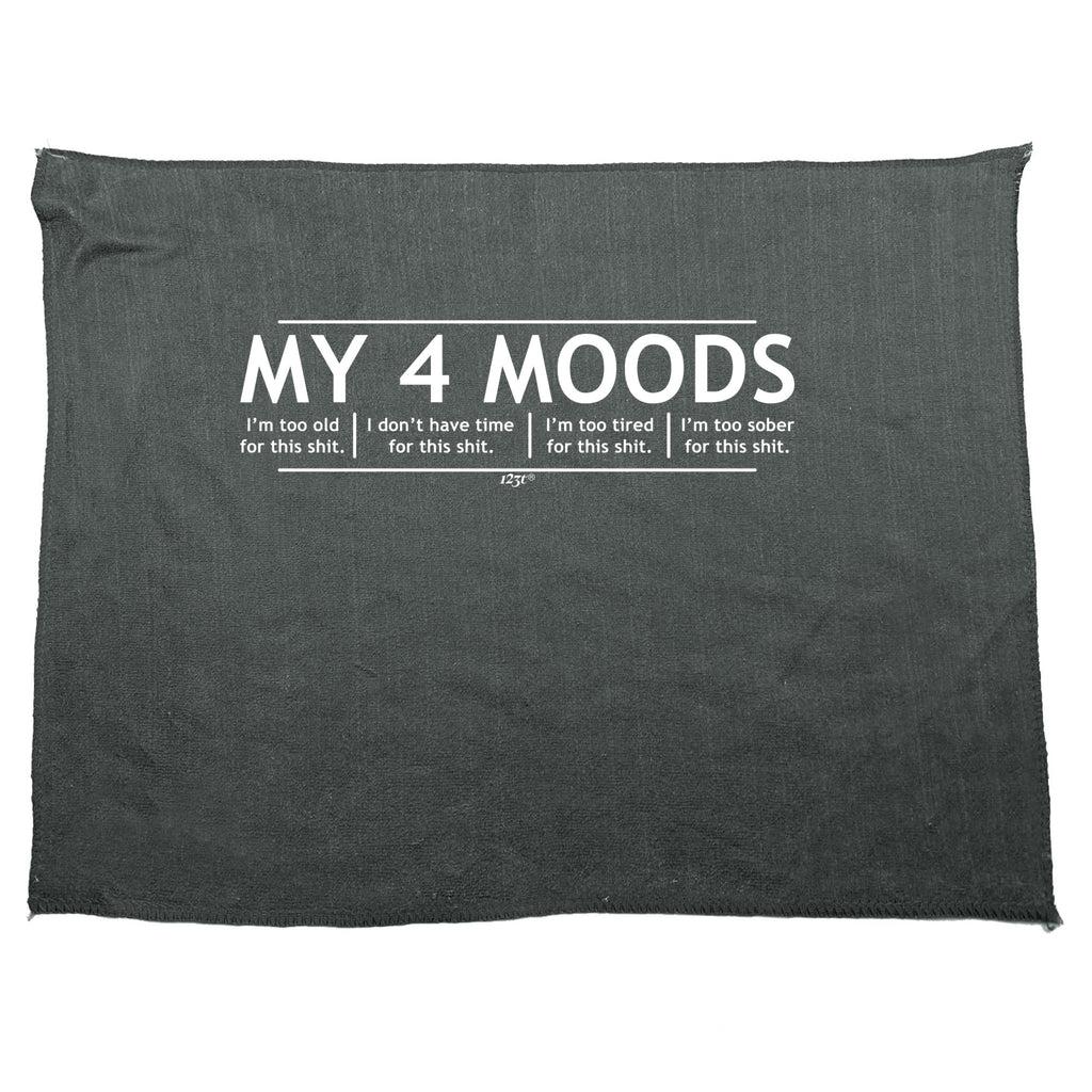 My Four Moods - Funny Novelty Gym Sports Microfiber Towel
