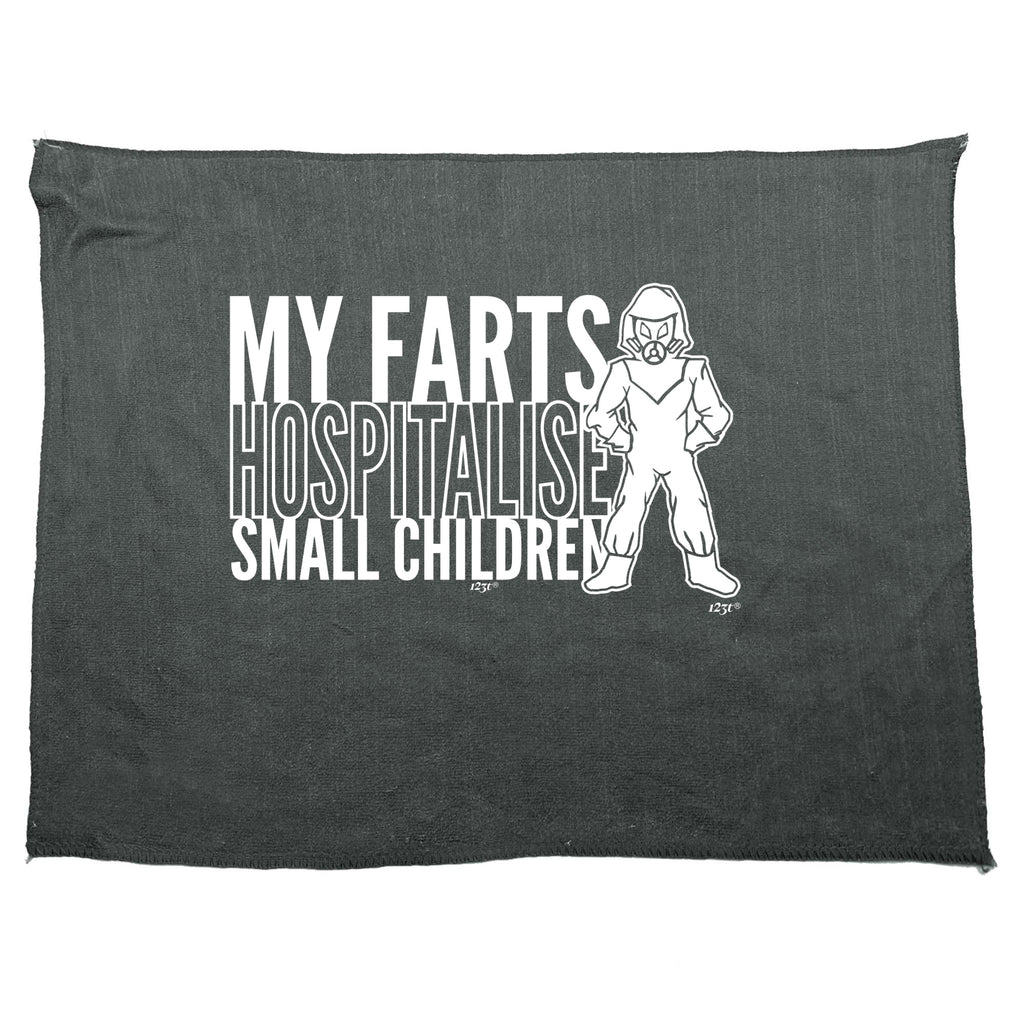 My Farts Hospitalise Small Children - Funny Novelty Gym Sports Microfiber Towel