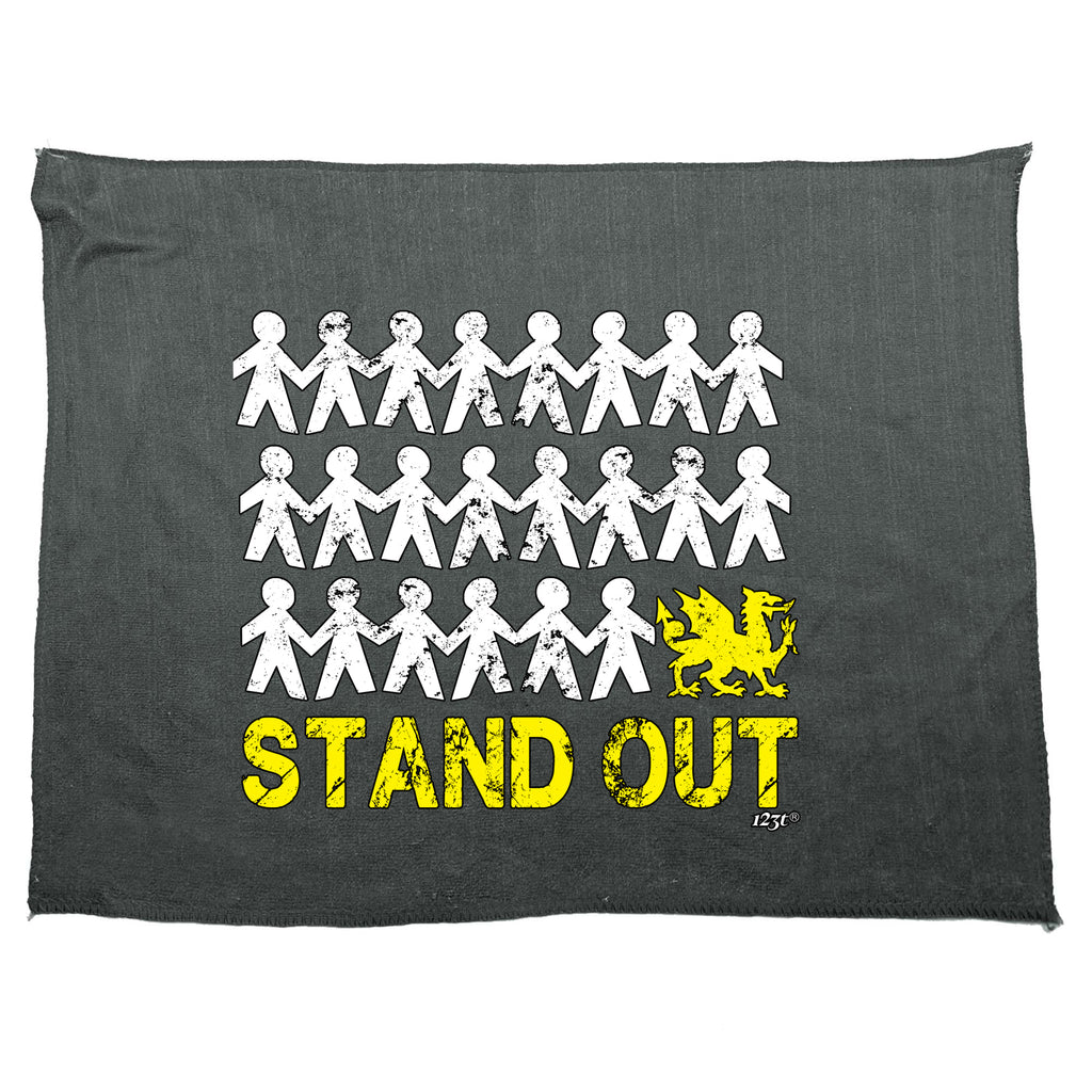 Stand Out Welsh - Funny Novelty Gym Sports Microfiber Towel