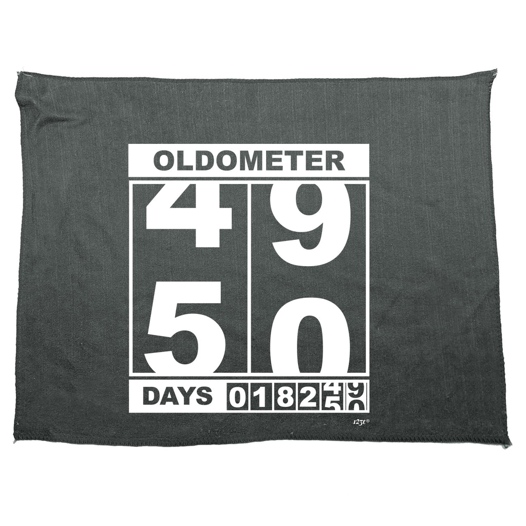 Oldometer 49 50 Days - Funny Novelty Gym Sports Microfiber Towel