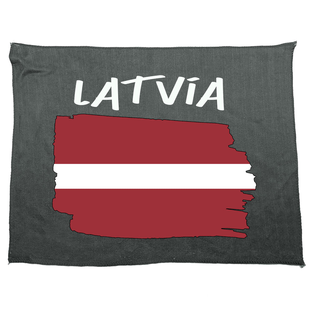 Latvia - Funny Gym Sports Towel