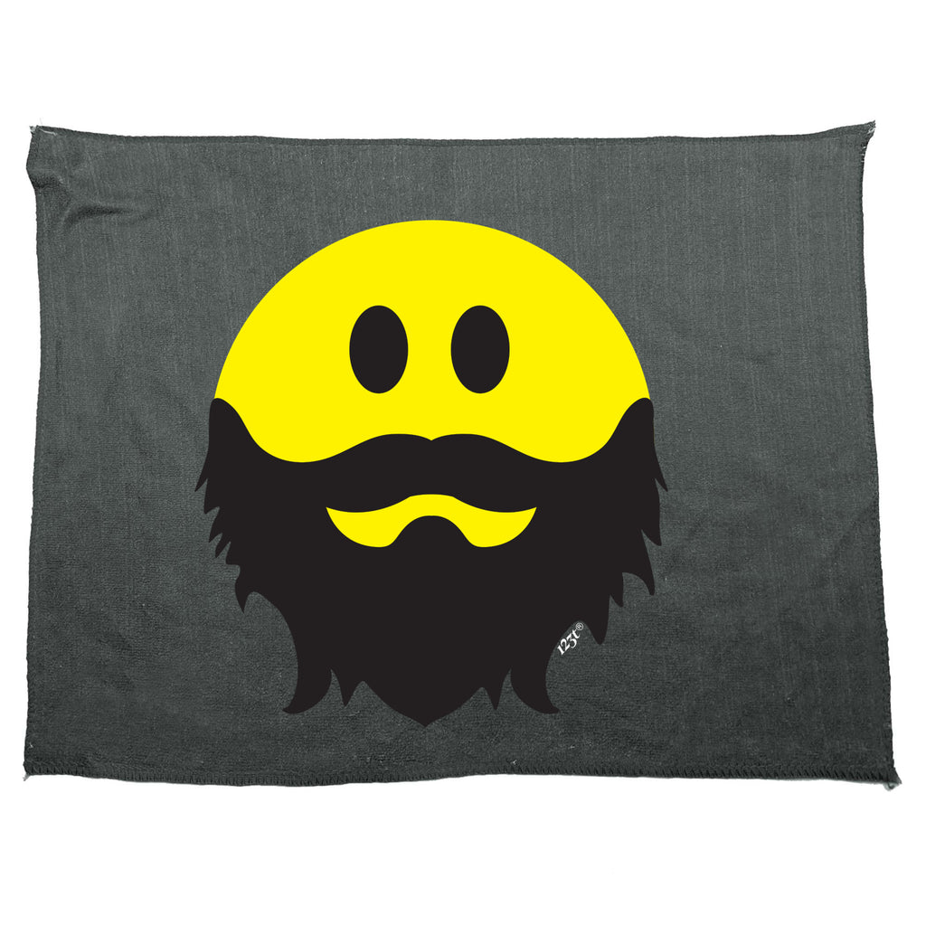 Bearded Smile - Funny Novelty Gym Sports Microfiber Towel
