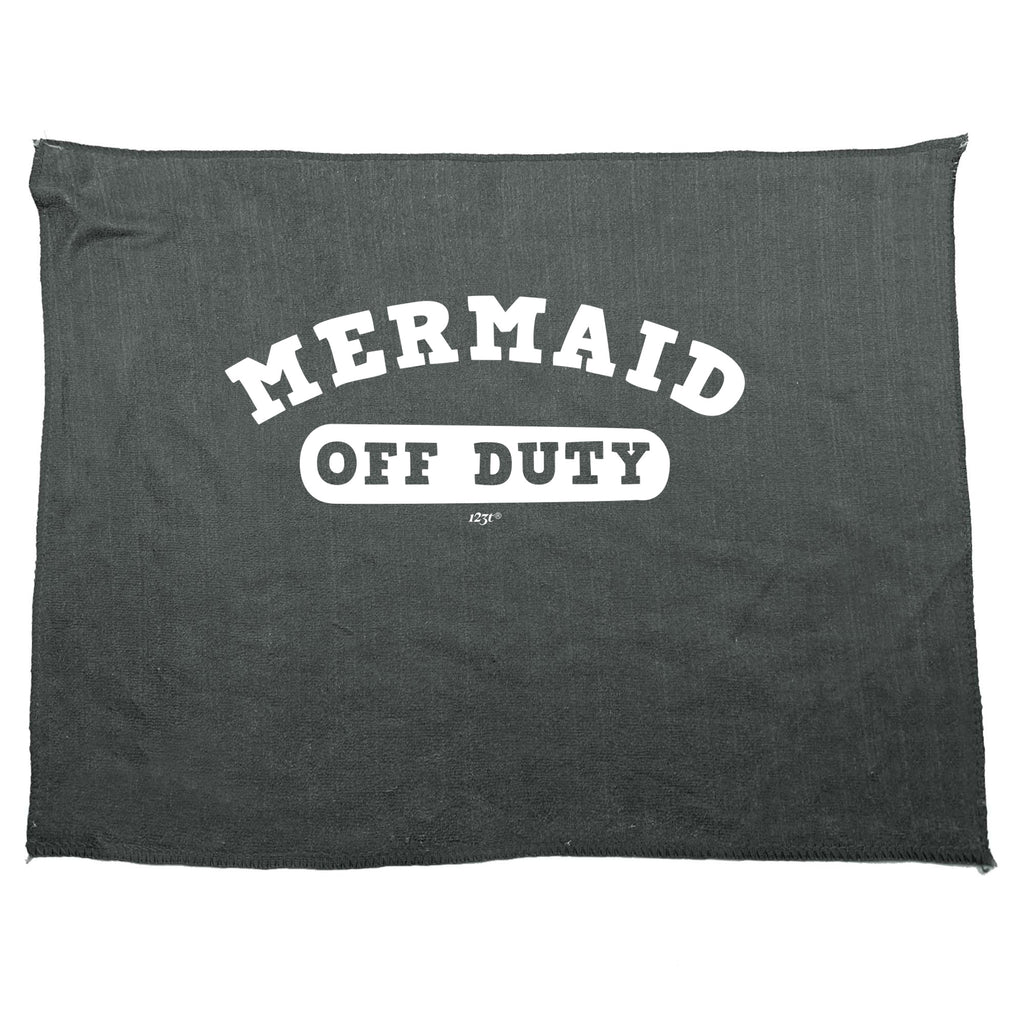 Mermaid Off Duty - Funny Novelty Gym Sports Microfiber Towel