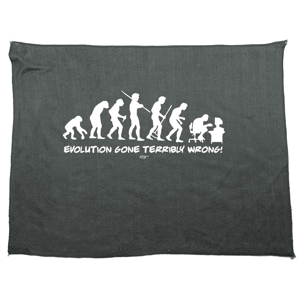 Evolution Gone Terribly Wrong - Funny Novelty Gym Sports Microfiber Towel