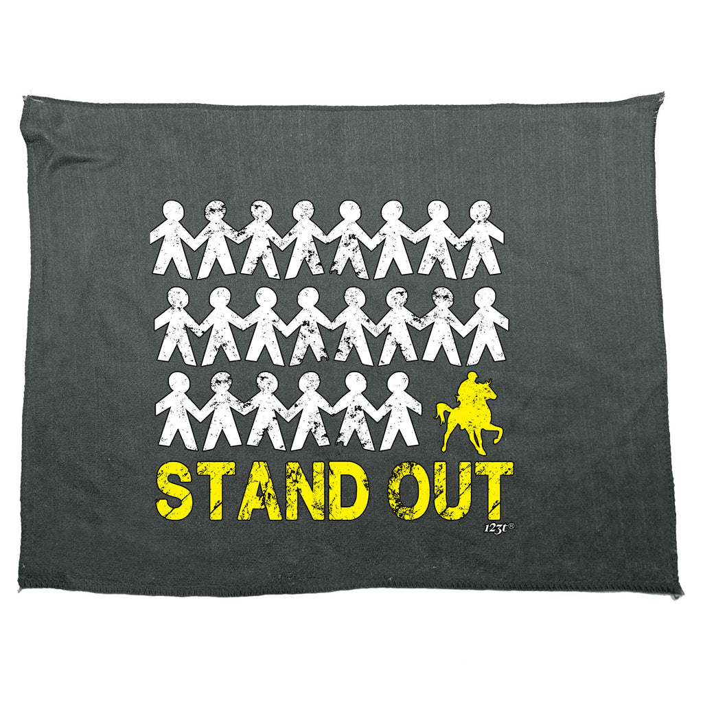 Stand Out Horse Ride - Funny Novelty Gym Sports Microfiber Towel