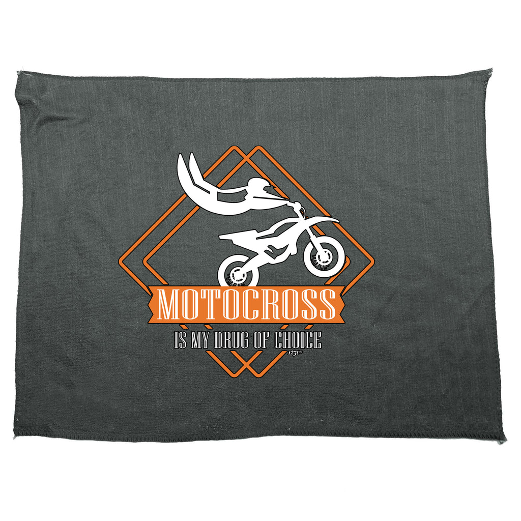 Motocross Is My Choice Dirt Bike - Funny Novelty Gym Sports Microfiber Towel