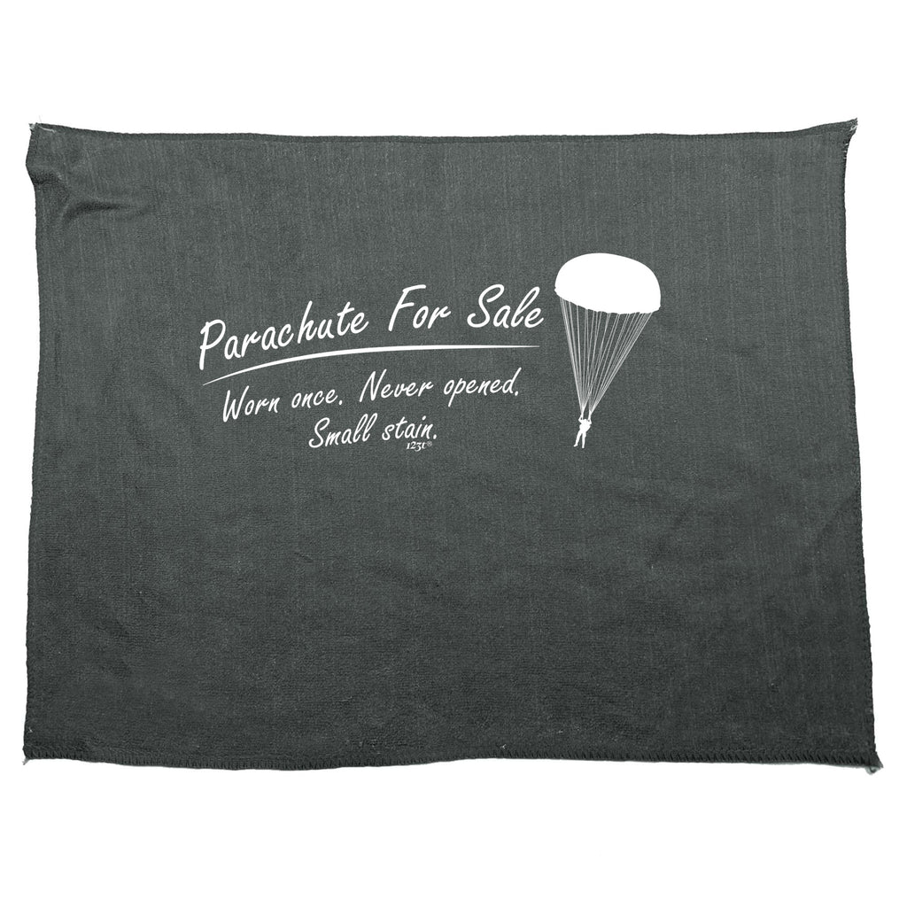 Parachute For Sale Worn Once - Funny Novelty Gym Sports Microfiber Towel