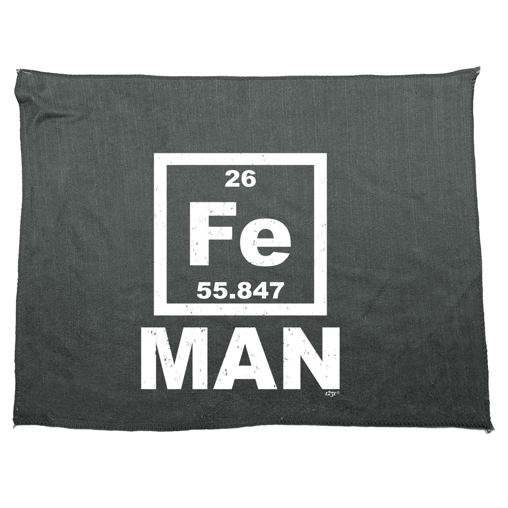 Fe Iron Man Periodic - Funny Novelty Gym Sports Microfiber Towel